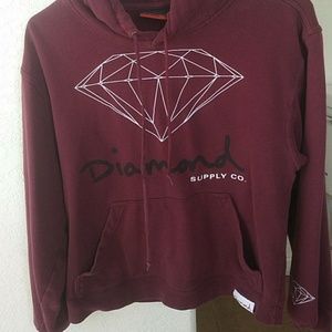 Diamond Co burgundy sweater